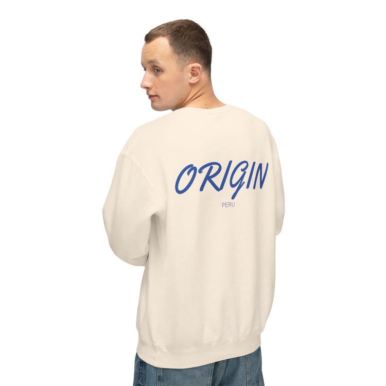 Playa Origin 1 Crewneck Sweatshirt — Blue ‘1’ Front Number