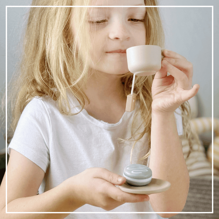 Wooden Tea Party Set – Pretend Play Tea Set Ages 3+