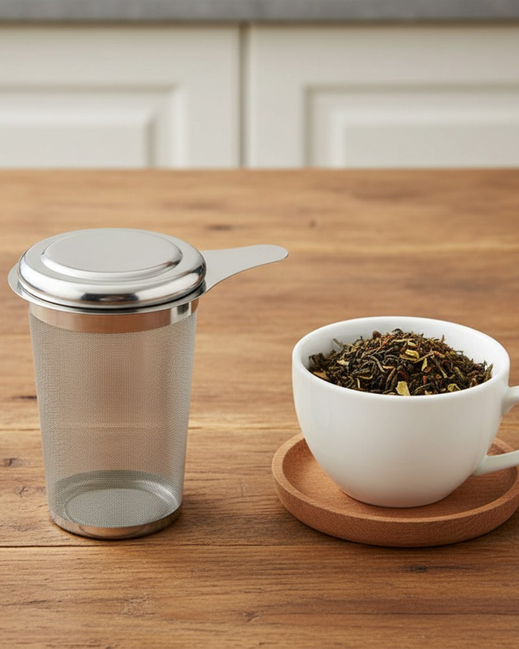 Tea Strainer Fine Mesh Tea Infuser With Lid