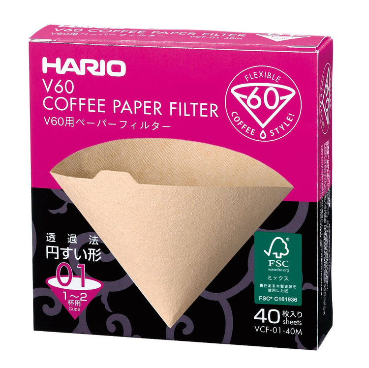 V60 Paper Filters: White / 100 Sheets Boxed 02