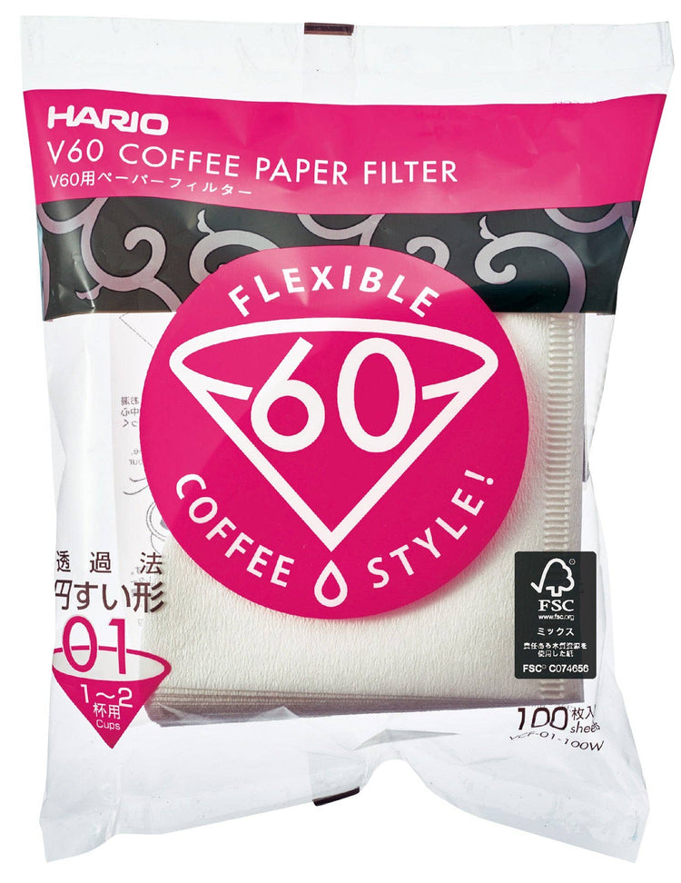 V60 Paper Filters: White / 100 Sheets Boxed 02