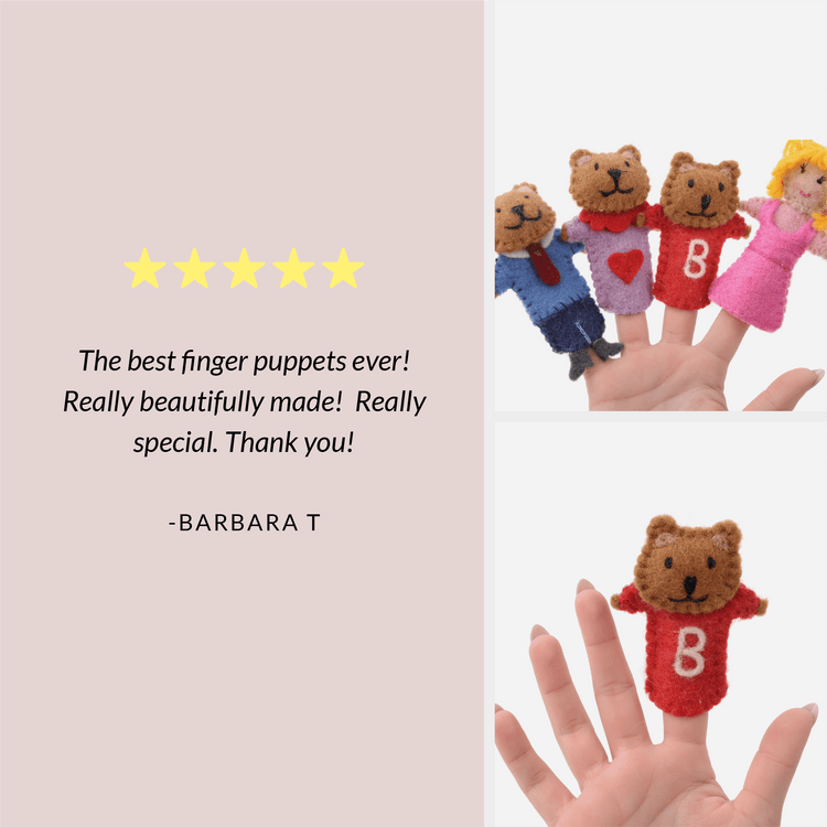 Goldilocks Three Bears Finger Puppets – Story Set Ages 3+
