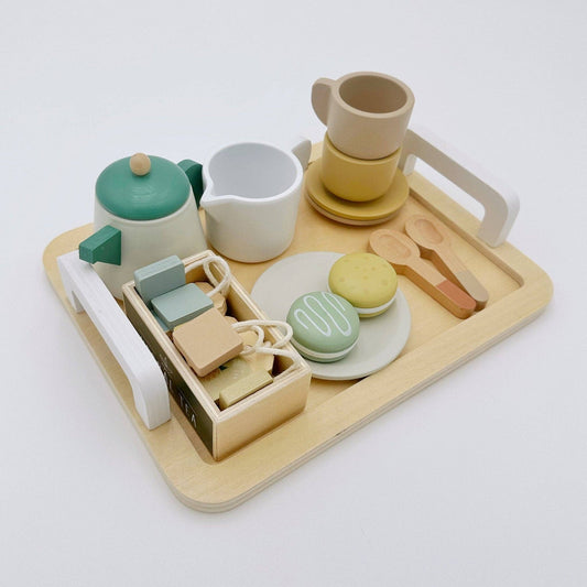 Wooden Tea Party Set – Pretend Play Tea Set Ages 3+
