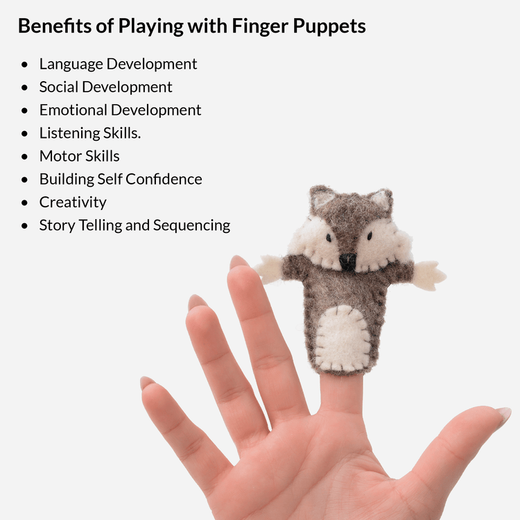 Three Little Pigs Finger Puppet Set – Story Play Ages 3+