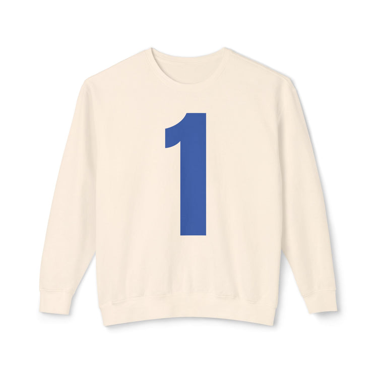Playa Origin 1 Crewneck Sweatshirt — Blue ‘1’ Front Number