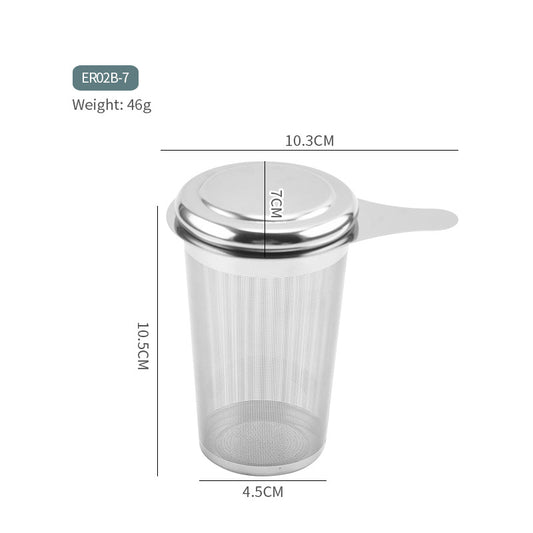 Tea Strainer Fine Mesh Tea Infuser With Lid