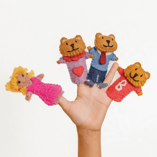 Goldilocks Three Bears Finger Puppets – Story Set Ages 3+