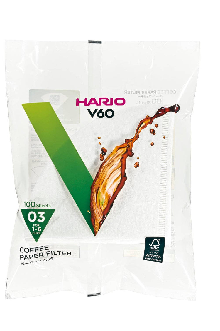 V60 Paper Filters: White / 100 Sheets Boxed 02