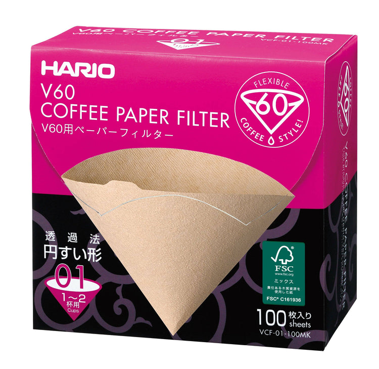 V60 Paper Filters: White / 100 Sheets Boxed 02